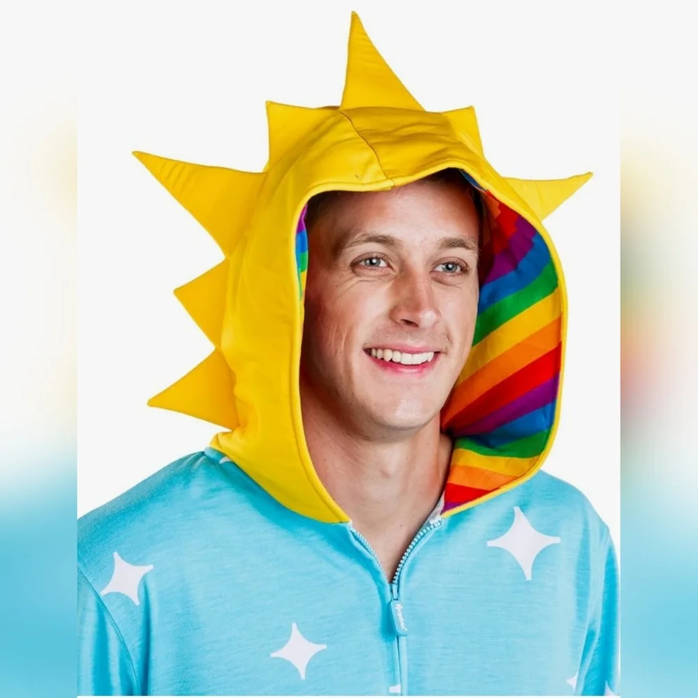 New Unisex Tipsy Elves Rainbow Onesie - Picture 11 of 14